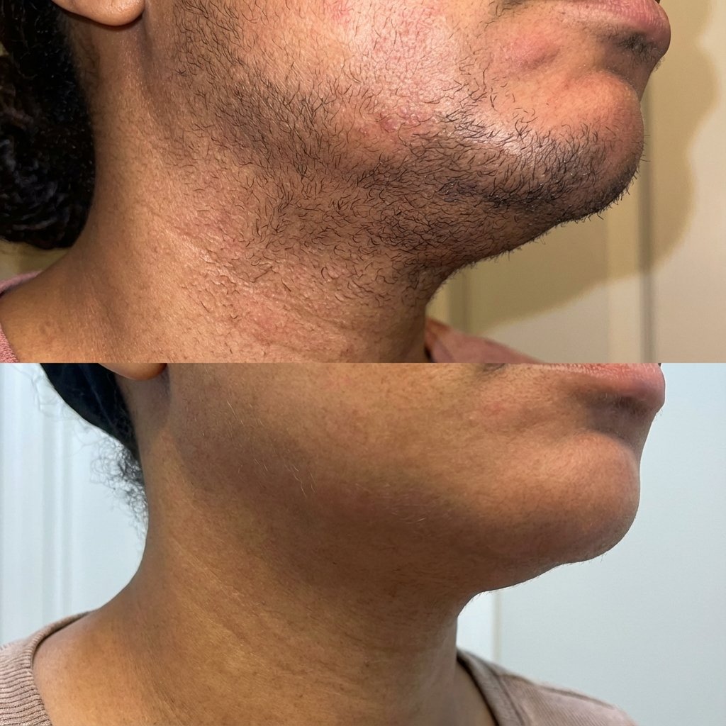 Avant / après Halo — Nadia, 52 ans